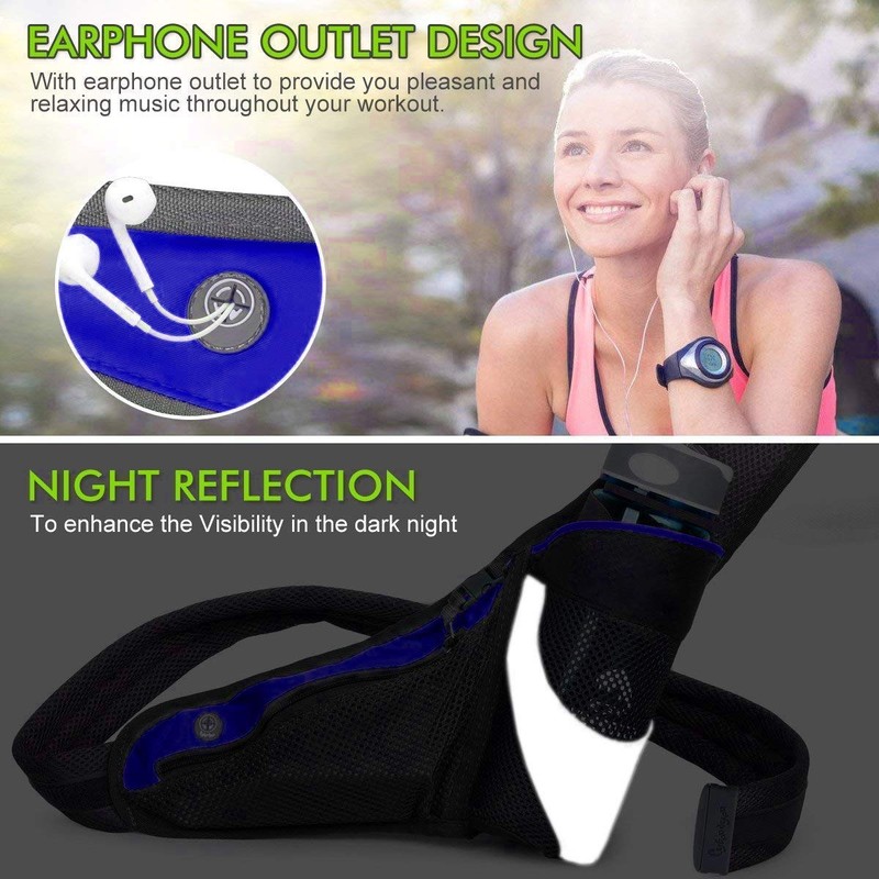PYFK Running Belt Hydration Waist Pack with Water Bottle Holder