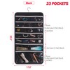 DIOMMELL Hanging Jewelry Organizer 47 Pockets with Zipper for Earrings