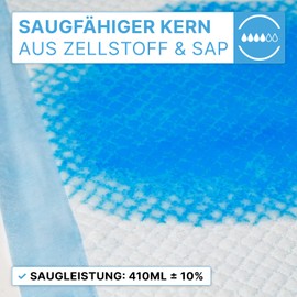 25 x ARNOMED Incontinence Pads Disposable Absorbent Hospital Pads 60 x 40 cm Baby Changing Mat Disposable 5-Layer Cellulose Pads Bed for Incontinence Bed Pads Disposable Changing Mat