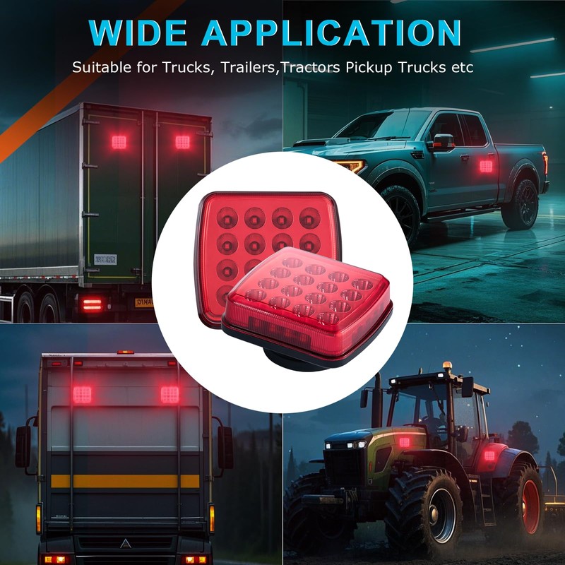 Markstor Wireless LED Road Flares for Emergency,Rechargeable Safety Flashing Lights