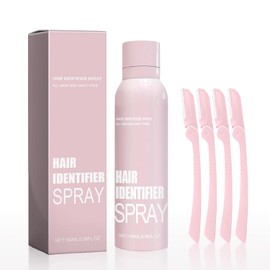 Hair Identifier Spray for Face Shaving, Skin Body Hair Identifying Spray With Razors,Hair identifier Spray for Face Dermaplaning, Moisturizing and Skin Care Dermaplaner Spray(Spray Plus Razor)