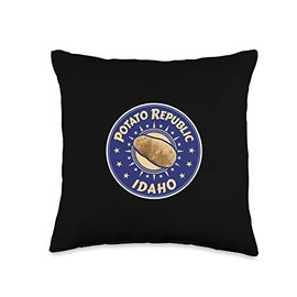 Idaho Baked Potato Sour Cream Chives Butter Bacon Spud Mash Throw Pillow