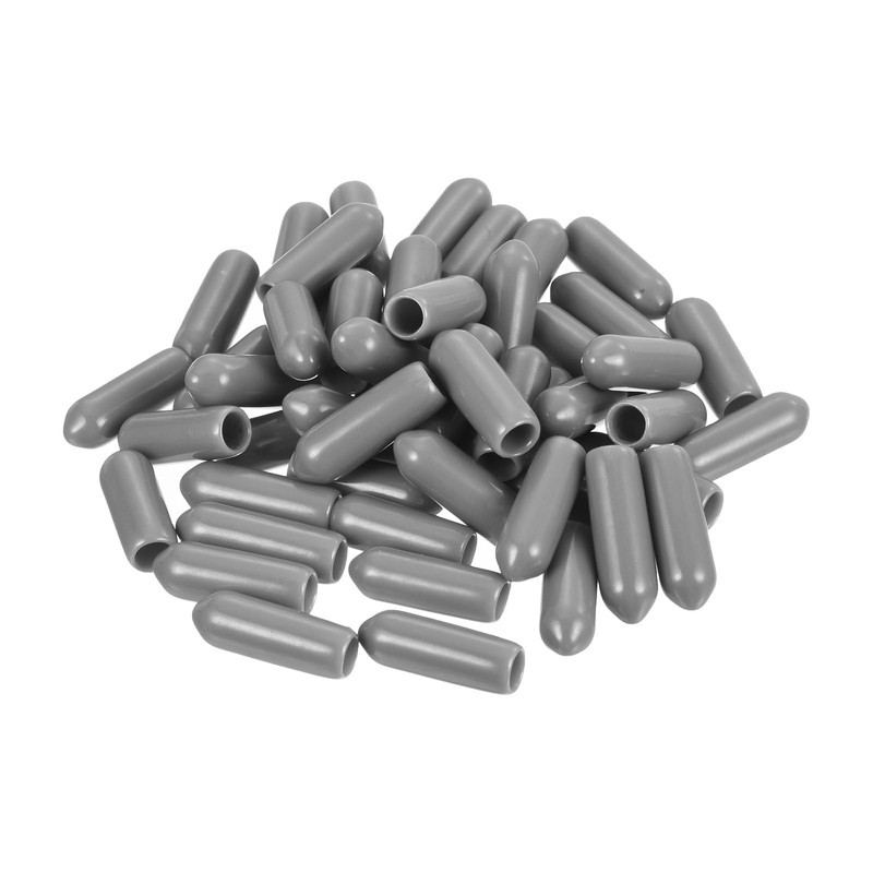 sourcing map 50pcs Rubber End Caps Protective Caps 4.5mm ID