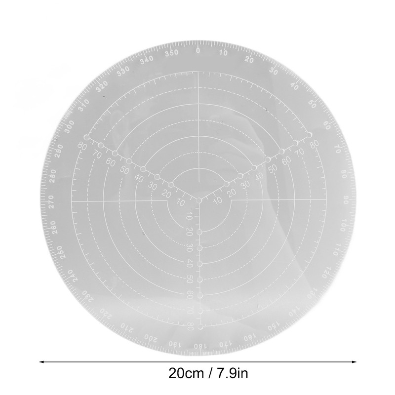 Round Center Finder with Clear Scales Acrylic DlY Woodworking Compass