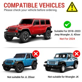 Utiiy Wheel Well Storage Bin Fit for 2018-2023 Jeep Wrangler JL JLU 4XE Rear Trunk Side Storage Box Cargo Organizer Cargo Tray for Wrangler JL 4dr Accessories(18-23 Trunk Organizer, Not Gladiator)