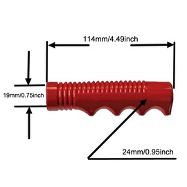 SquEqu 4 Pack Toddler Tricycle Handlebar Grips Replacement Non-Slip Rubber Red Rider Trike Handle Grips for Radio Flyer Red Tricycle 3/4 Inch Handle Bar Toddler Trike Kids Tricycles Baby Balance Bike