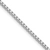 Saris and Things 925 Sterling Silver Rhodium-plated 1.7mm Diamond-cut Box