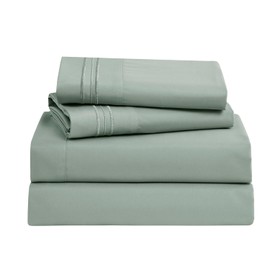 Nestl Split King Sheets for Adjustable Beds- 5 Piece Split King Sheets Set, Deep Pocket, Hotel Luxury, Extra Soft, Breathable and Cooling, Sage Green Split King Bed Sheets
