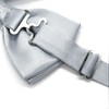 Medsuo Adjustable Bowtie, Men BowtiePre-Tied Bow Tie for Parties (Silver)