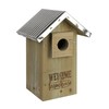 Wild Wings WWGH3-DECO Galvanized Weathered Cedar Bluebird House