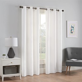 Eclipse 10708042X084WHI Microfiber Thermal Blackout Panel, 42" x 84", White