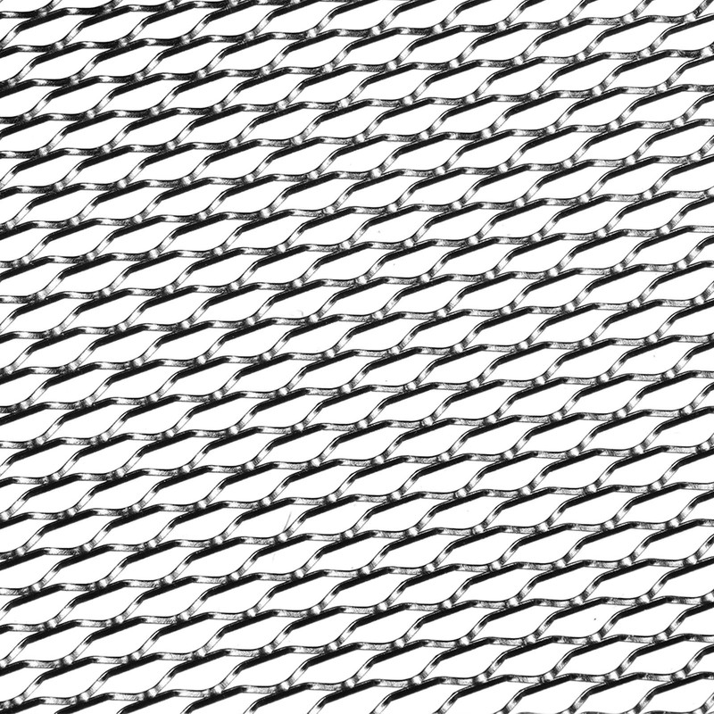 Car Front Center Grid Grille Rhombic Mesh Stable Structure Aluminum