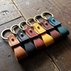 LITSTA Pueblo Keychain, Italian Leather, Key Chain, Brick red