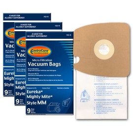 EnviroCare Replacement Micro Filtration Vacuum Cleaner Dust Bags Made to fit Eureka Style MM Eureka Mighty Mite 3670 and 3680 Series Canisters 27 Bags