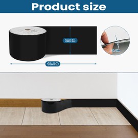 CvoMep 196.8" x 3.9" Molding Trim Self Adhesive Mirror Frame Peel and Stick, Waterproof Border Wall Decor, Wall Baseboard Moulding Trim for Bedroom Living Room Kitchen Bathroom DIY Decoration