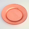 Red Pomegranate GILT PREMIERE Rose Gold Gilded Set/4 Dinner Plates,