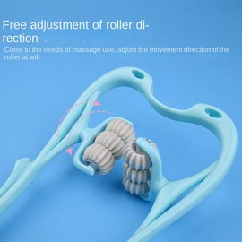 cn herb Cervical Spine Massager Clip Neck Massage Artifact six-Wheel Neck kneading Massager