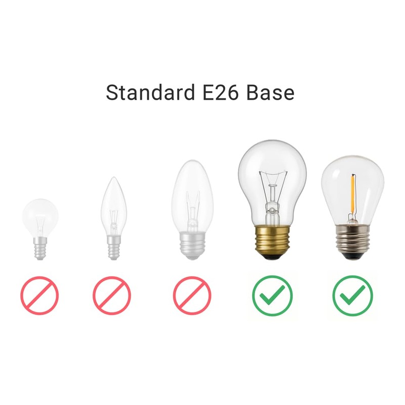 Light Socket Safety Cap Plugs for String Lights, Covers for