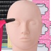 Eyelash Extension Mannequin Head Kit Eye Pads Lashes Tweezers Lash