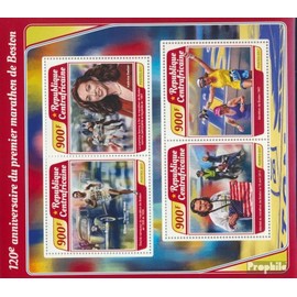 Central African Republic 7205-7208 Sheetlet (complete. issue) unmounted mint/never hinged ** MNH 2017 Boston Marathon (Stamps for collectors) Sports Other