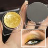 Gloden Glitter Eyeshadow Cream, Champagne Creamy Shimmer Gold Eye Shadow,