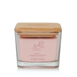 Yankee Candle Joyful Jasmine & Gardenia Well Living Collection Medium Square Candle, 11.25 oz