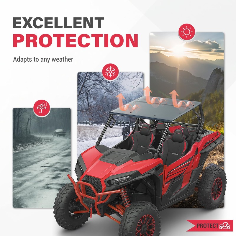 HECASA Hard Roof Top Compatible with 2020-2025 Kawasaki Teryx KRX