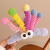 Large Dopamine Shaped Hairpin Funny Plush Eyes Spring Colorful Claw