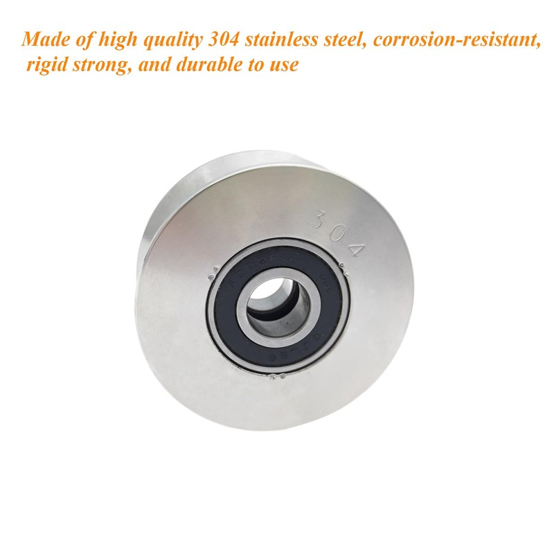 3in V Groove Wheel 304 Stainless Steel Rolling Gate Wheels