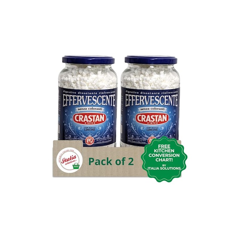 Crastan Effervescent Antacid Fizzy Digestive Lemon Drink 250g - Pack