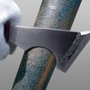 ALLEX Curved Paint Scraper Tool 2.5" Pole and Round Metal,