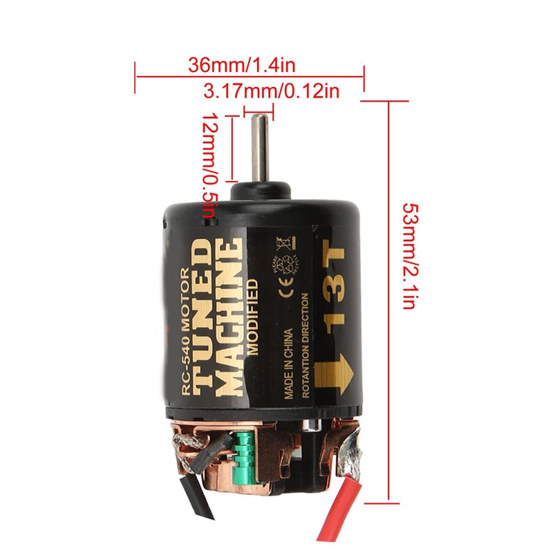 AKLOSIPY Universal 13T Brush Motor 540 Brush Motor /10 RC