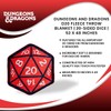 Just Funky Dungeons And Dragons D20 Fleece Throw Blanket |
