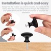 saerryor 20 Pcs Drawer Knobs Cabinet Knobs Black Door Knobs