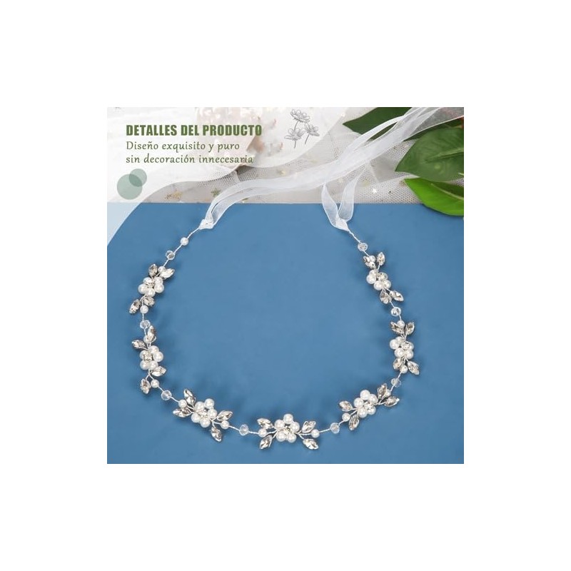 Mythya Bandas para el Cabello de Las Cristal Flores, Accesorios