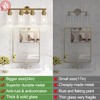 Zarbitta 4-Light Bathroom Light Fixtures, Brushed Brass Modern Vanity Lights