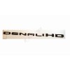 GMC 2pcs New Gloss Black DENALI HD Emblems Letters Fit