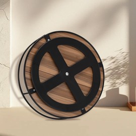 360°Rotating Lazy Susan Spice Organizer-Wooden Lazy Susan for Cabinet,Space-Saving Wooden Base for Salt,Pepper&Oil Bottles