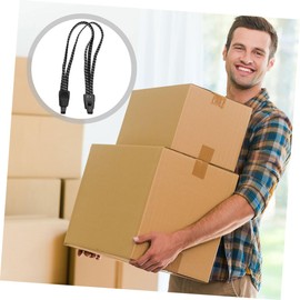 ULTECHNOVO 4pcs Rear Shelf Tie Rope Motor Scooter Cycle Bike Luggage Fixed Strap Elastic Rope Strap Adjustable Bicycle Bungee Cord Luggage Elastic Cord Bike Luggage Straps Rubber Black