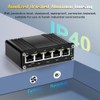 Zhpuostd Mini Managed Industrial 5-Port Gigabit Ethernet Switch 5×10/100/1000BASE-T RJ45