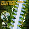 IRONFIST Cordless Hedge Trimmer, 20" Brushless Electric Hedge Cutter