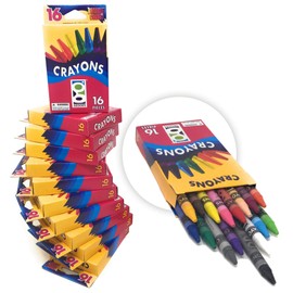 Washable Crayons for Toddlers Crayons for Adult Coloring Books Crayon Set Toddler Crayons Bulk Crayons Crayon Box Crayon Packs Kids Crayons Box of Crayons Color Crayons Non Toxic Crayons 16 (48 Packs)