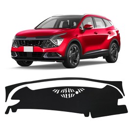 FIILINES Dash Cover for Kia Sportage 2023 2024 2025 (NQ5), Dashboard Cover Mat for Sportage Accessories Mesh Dash Mat Non-Slip No Glare Black
