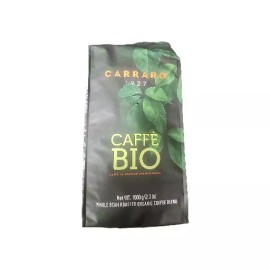 Carraro 1927 BIO Coffee Beans  Whole Bean Roasted Organic Coffe Blend