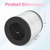 2 Packs D09 Replacement Filter Compatible with Tailulu D09 Air