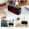 Alarm Clock, LED Digital Clock, Small Wall Clock, Battery Operated,