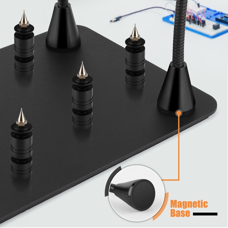 Drdefi Magnetic Helping Hands Soldering Third Hand, Soldering Station with