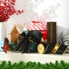 Riceshoot 4 Rolls 20 Yards Christmas Ribbons 2.5 Inch Black