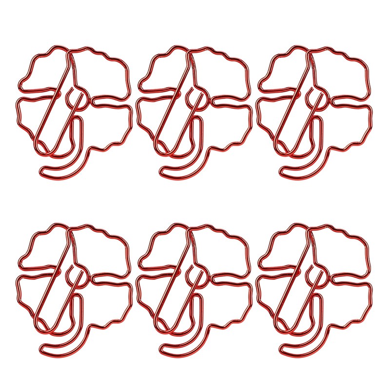 50Pcs Leaf Paper Clips 4 Leaf Clover Design Strong Metal