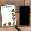 Kawaii Pug Puppies Sticky to Do List Notepad - Dog